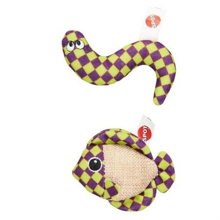 UPC: 0077234521168 | Spot Gone Fishin Cat Toy with Catnip Assorted 6.5 in – PDS-077234521168