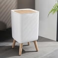 thumbnail image 4 of Rongfmy Trash Can Large Capacity Garbage Basket Storage Bucket with Lid Rubbish Bin Food, 4 of 9