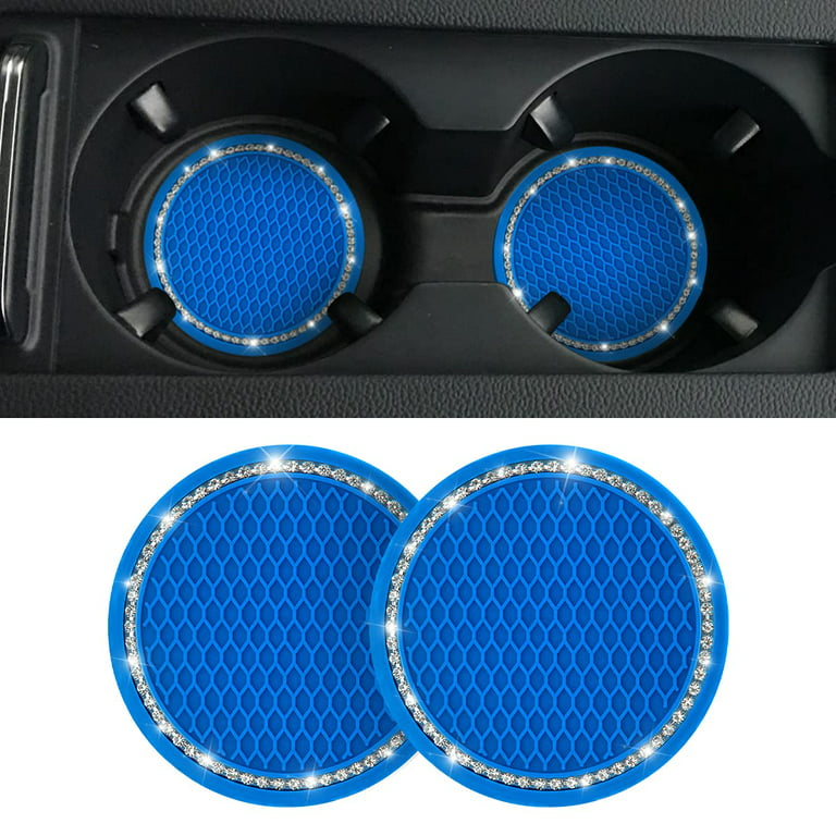 2pcs Bling Car Coasters for Cup Holder,Universal Vehicle Cup