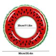 thumbnail image 1 of Summer Swimming Ring Swimming Pool Watermelon Print Inflatable Ring PVC Donut Water-playing Toys, 1 of 8