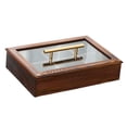 thumbnail image 1 of Bandeja para almacenar frutos secos, bandeja para aperitivos, caja para guardar bocadillos, decoración, portátil, dividida Mango rectangular., 1 of 9