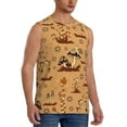 thumbnail image 2 of Gaeub Brown Mushrooms Men's Sleeveless Muscle Shirts Workout Tank Tops, Odor Protection and Comfortable - Small, 2 of 8