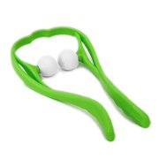 Meigar Neck Massager Shiatsu Deep Tissue Dual Trigger Point Shoulder Massager for Muscle Pain Relief, Ergonomic Handle Design, Lightweight & Portable