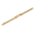 thumbnail image 3 of American Exchange Men's 1/10 Ct Diamond Stainless Steel Gold Chain Bracelet, 3 of 4