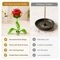 thumbnail image 7 of Vintage Rose Incense Burner, Metal Rose Shape Ash Catcher for Sticks & Cones, Home Meditation Decor, 7 of 7
