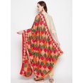 thumbnail image 5 of eloria Woman's Indian Ethnic Chunni, Silk blend Embroidered Multi-4 Dupatta, Stole, Scarf Shawl Wrap, 5 of 5