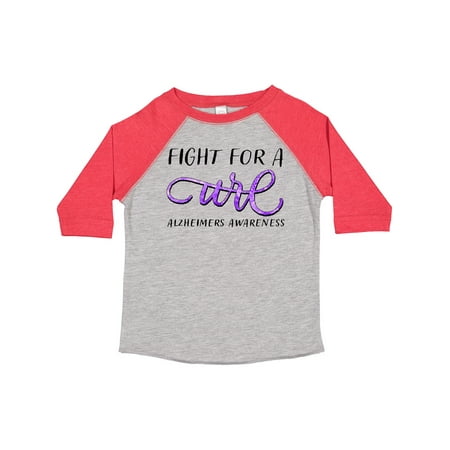 

Inktastic Fight for a Cure Alzheimer s Awareness Purple Ribbon Gift Toddler Boy or Toddler Girl T-Shirt