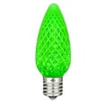 thumbnail image 4 of Novelty Lights Green C9 LED Faceted Christmas Replacement Bulbs Dimmable 25 Pack, 4 of 6