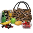 thumbnail image 3 of Zufioo Leopard Print Insulated Reusable Grocery Bags,Cooler Bag,Food Delivery Bag, Travel Insulated Bag, or Beach Cooler Bags, 3 of 6