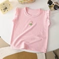 thumbnail image 3 of Girls Short Sleeve T Shirts Cute Little V Neck Tops Kids Summer Casual Blouses Clothes 6-12 Months 12-24 Months 2t 3t 4t 5t 6t 7t 8t 9t Children, 3 of 5