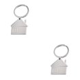 thumbnail image 2 of Jumpingount Llaveros colgantes en forma de casa pequeña Llaveros geométricos de Metal para coche en casa Llaveros Accesorios de decoración Type2 NO2 Jumpingount CBP081414, 2 of 3
