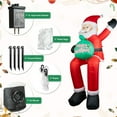 thumbnail image 6 of 6 FT Christmas Inflatable Santa Claus Built-in LED Lights, Blow UP Outdoor Yard Decoration for Xmas Holiday Party Garden Lawn Indoor Decor, 6 of 8