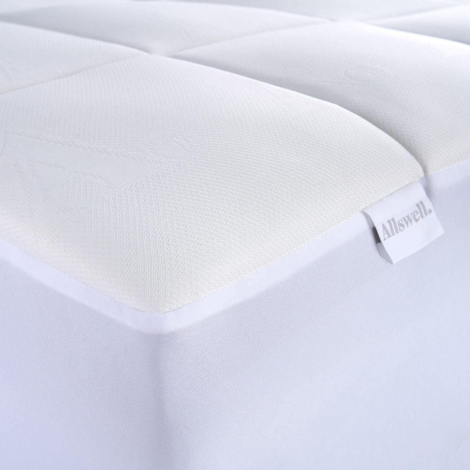 Allswell Washable Cooling Gel Memory Foam Mattress Pad, Double, Memory Foam Mattress Pad