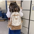 thumbnail image 2 of UJNDER Backpack for School Designer Style Large Capacity Winter Backpack, Version with for College Students Bookbag for Girls Ages 10-18 Khaki,One Size, 2 of 7