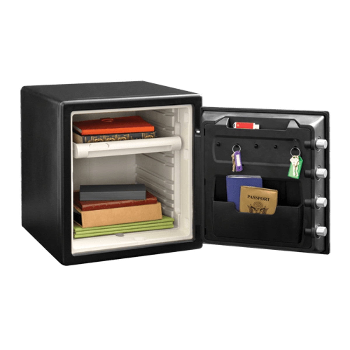SentrySafe SFW123BTC Fire/Water Security Safe with Fingerprint Digital Keypad, 1.23 Cu-Ft., Black
