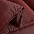 thumbnail image 3 of Chezmoi Collection Burgundy Down Alternative Comforter King - 3-Piece All Seasons Lightweight Comforter Set - Microfiber Comforter Duvet Insert with Corner Tabs, 3 of 6