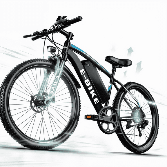 SNNAFFOB 26-inch Electric Bike for Adults, 500W Peak Motor, 36V 12Ah Removable Battery, 19.9 mph, 30-Mile Range, UL2849, Class 2