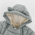 thumbnail image 3 of fatyb Baby Double Zipper Snowsuit with Hood Newborn Infant Warm Puffer Padded Jumpsuit Thermal Outwear, 3 of 7
