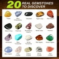 thumbnail image 3 of LotFancy Gemstone Dig Kit, 20 Real Gem, Science Kit for Kids Ages 8+, Gift for Boys, Girls, Teens, 3 of 9