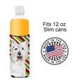 thumbnail image 4 of Westie Candy Cane Holiday Christmas Ultra Hugger for slim cans, 4 of 6