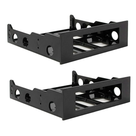 

2X 3.5 to 5.25 Hard Drive Drive Bay Front Bay Bracket Adapter Mount 3.5 Inch Devices in 5.25Inch Bay