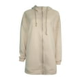 thumbnail image 4 of FAVIPT Hoodies for Women Zip Up Knee Length,Plus Size Long Hoodies for Women Zip Up Oversized Sweatshirt Jacket Casual Long Sleeve Drawstring Hoodie Coats with Pockets,3-5XL, 4 of 5