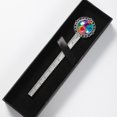 thumbnail image 5 of Tie-dye Vintage Silver Lace-Edged Bookmark: a Delightful Gift for Book Lovers and Readers, 5 of 5