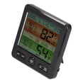 thumbnail image 2 of Temperatura interior Indicador de humedad Reloj Pantalla grande Pantalla digital electrónica Termómetro Higrómetro TS‑6211Negro, 2 of 5