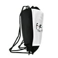 thumbnail image 2 of Friends Logo Drawstring Backpack Sports Bag Sackpack 17" x 13", Perfect for Gym, Yoga or Practice, 2 of 5