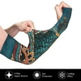 thumbnail image 2 of Salouo Owl In Blue Pattern UV Sun Protection Arm Sleeves for Men & Women,UPF 50 Cooling Sports Sleeve Compression Arm Sleeves Golf Basketball Arm Sleeves, 2 of 7