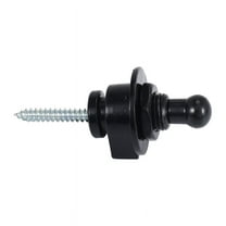 Strap Lock Straplocks Round for Electric Guitar Bass Black
