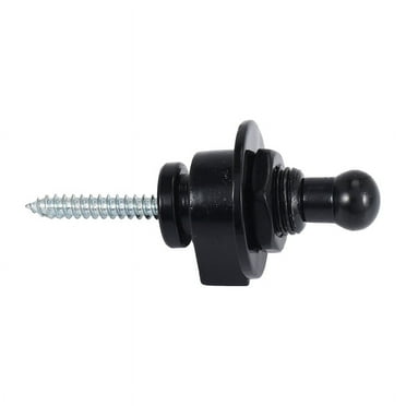 Strap Lock Straplocks Round for Electric Guitar Bass Black