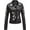 Black, variant on Faux Leather Jackets for Womens Spring Fall Clothes Winter Soft Casual Short Floral Motorcycle Biker Coat