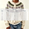 thumbnail image 3 of Edvintorg Lightweight Sweaters for Women Fair Isle Open Front Sweater Cardigan Long Sleeve Crew Neck Casual Knit Top Plus Size Clothes for Women Beige S-3XL, 3 of 5