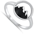 thumbnail image 4 of Mountain Scene Nature Ring .925 Sterling Silver Band Jewelry Female Male Unisex Size 6, 4 of 4