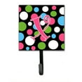 thumbnail image 7 of Letter O Initial Monogram - Polkadots and Pink Leash or Key Holder, 7 of 7