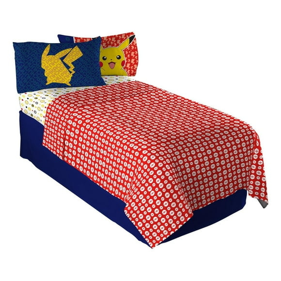 Pokemon 'Pika Pika Pikachu' Twin/Single Sheet Set