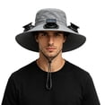thumbnail image 2 of Dxssxc Solar Powered Wide-Brimmed Fan Hat, Summer Breathable and Cool, UPF Sun Protection for Men Women Fishing Hiking Outdoor Activities., 2 of 4