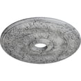 thumbnail image 3 of Ekena Millwork 24"OD x 4"ID x 1 1/2"P Swindon Ceiling Medallion (Fits Canopies up to 6 1/8"), Hand-Painted Ultra Pure White Crackle, 3 of 5