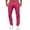 AG809# Hot Pink, variant on ZXLBBD Slim Waist Full Trousers Men's Solid Color Mid Pocket Length Men's Pants Casual Outdoor Cozy Daily Wear