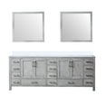 thumbnail image 3 of Jacques 84 in. W Distressed Grey Double Bath Vanity, White Quartz Top, and 34 in. Mirrors, 3 of 4
