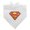 White, variant on Superman Classic S Shield Logo Dog Pet Bandana