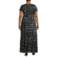 thumbnail image 3 of Ella Samani Plus Size Short Sleeve Maxi Wrap Dress, 3 of 6