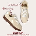 thumbnail image 5 of Ecetana Women's Sneakers Casual Tennis Shoes Slip Resistant Low Top Walking Shoes, 5 of 6