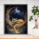 thumbnail image 4 of Pintura de diamante 5D DIY completo redondo taladro Fox Kit decoración del hogar arte artesanal, 4 of 9