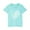 Blue, variant on Nskgu Girls T Shirts Kids Summer Crewneck Short Sleeve Tops Blouse Tees Loose Tunic Tops Heart Printed T Shirts Tops 3-14 Years