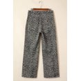thumbnail image 4 of I AM A FASHION JUNKY Black Leopard Print Wide Leg High Waist Jeans, 4 of 6