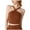 Brown, variant on AherBiu Crop Tops for Women Workout Tank Top Crossover Halter V Neck off Shoulder Sleeveless Yoga Cami Shirts