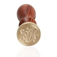 thumbnail image 4 of Cuadros Decorativos Sello de cera vintage Sello chapado en oro Alfabeto Letra V Empuñadura de madera, 4 of 9