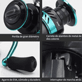 thumbnail image 3 of Carrete Pesca  Bloosom Ligero Rueda Giratoria Rápida Negro/Azul, 3 of 4